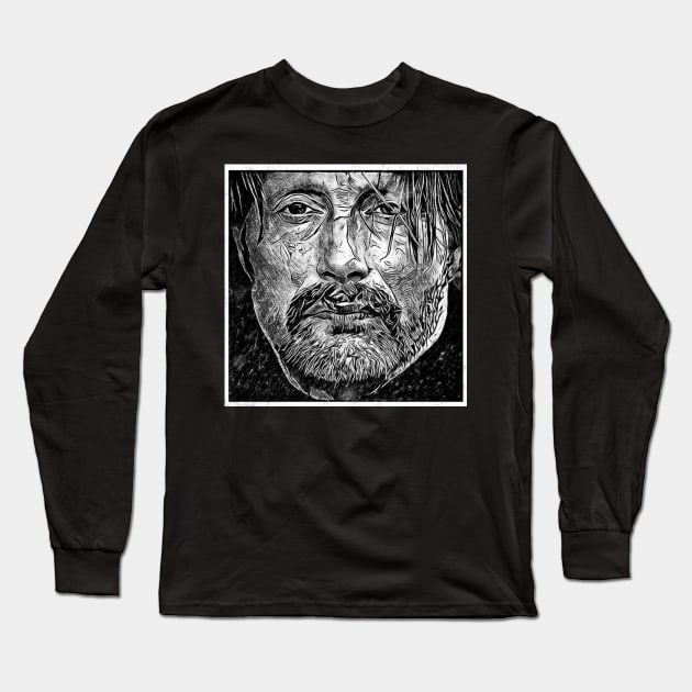 Mads in the Snow - Again Long Sleeve T-Shirt by OrionLodubyal